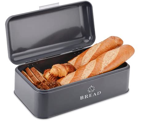 metal bread box insert|extra large metal bread box.